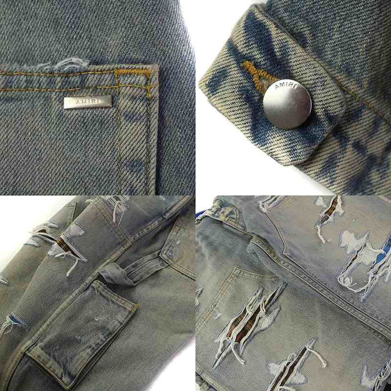 アミリ AMIRI バンダナ クラッシュ ダメージ加工 デニム パンツ