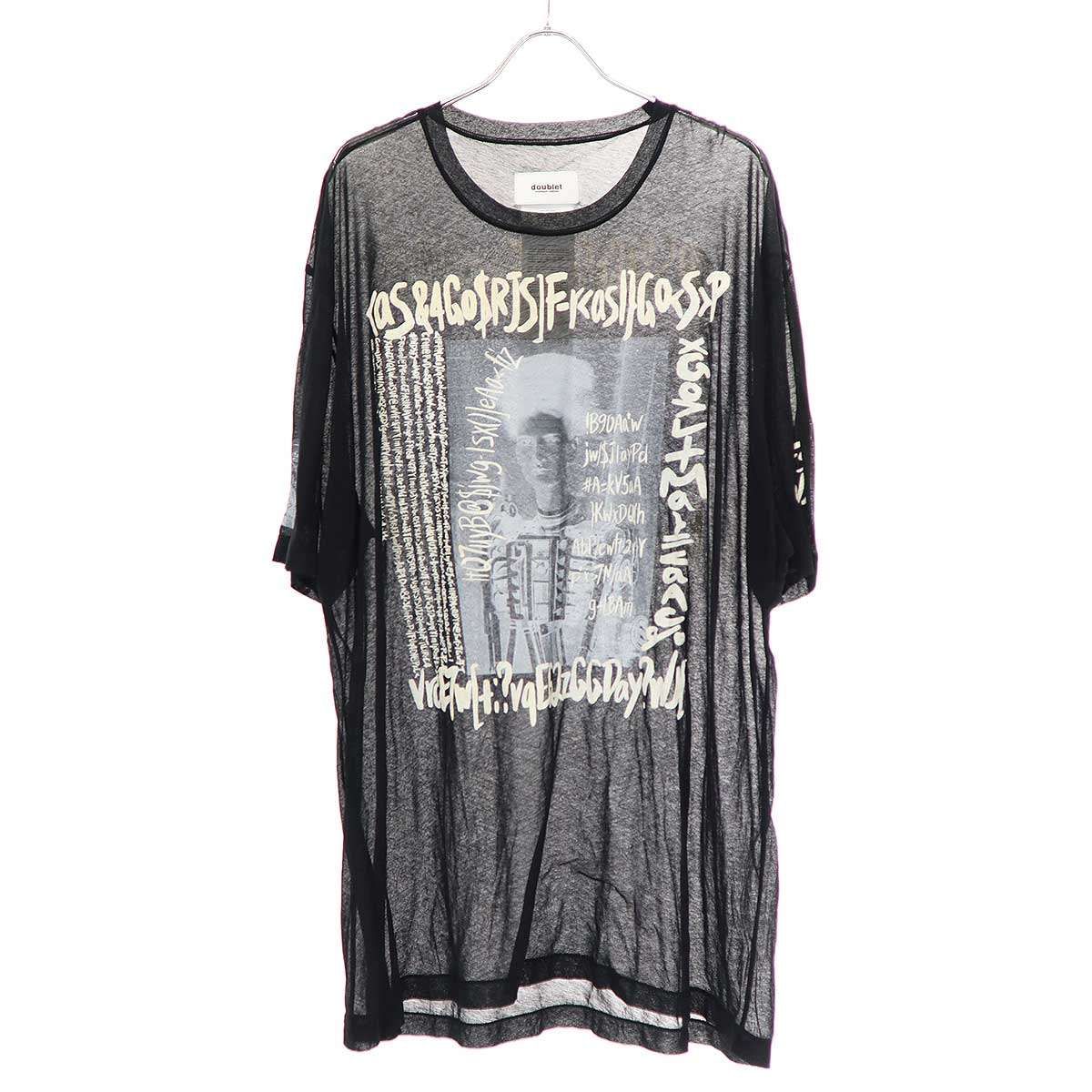 doublet ダブレット 24SS SEE-THROUGH PRINT T-SHIRT シースルー doublet ダブレット 24SS SEE-THROUGH PRINT T-SHIRT シースルー