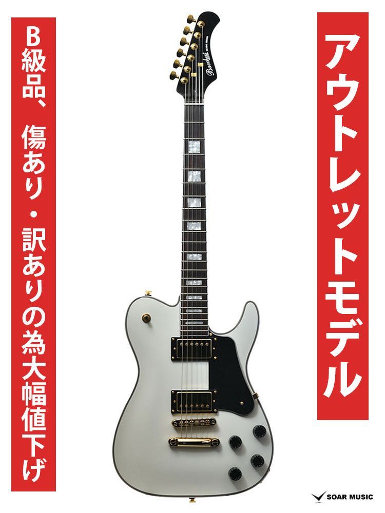 ギター バッカス ホワイト 【Bacchus】ストラトキャスター 白