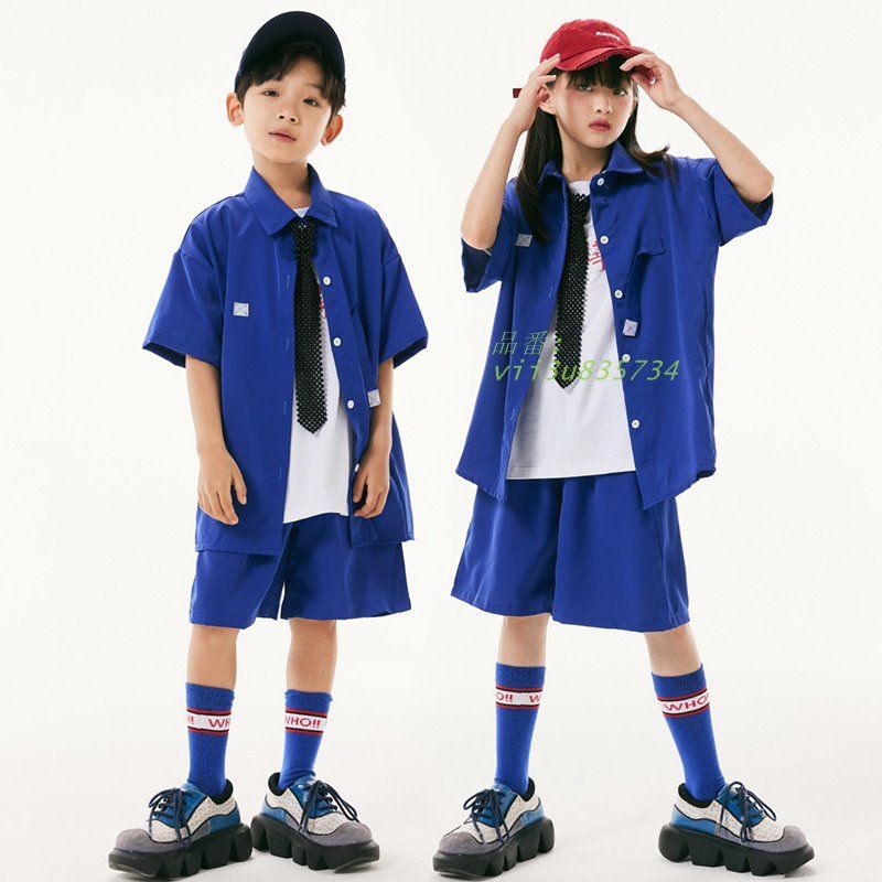 ダンス 衣装 キッズ ダンス 衣装 ヒップホップ セットアップ 半袖 グン シャツ