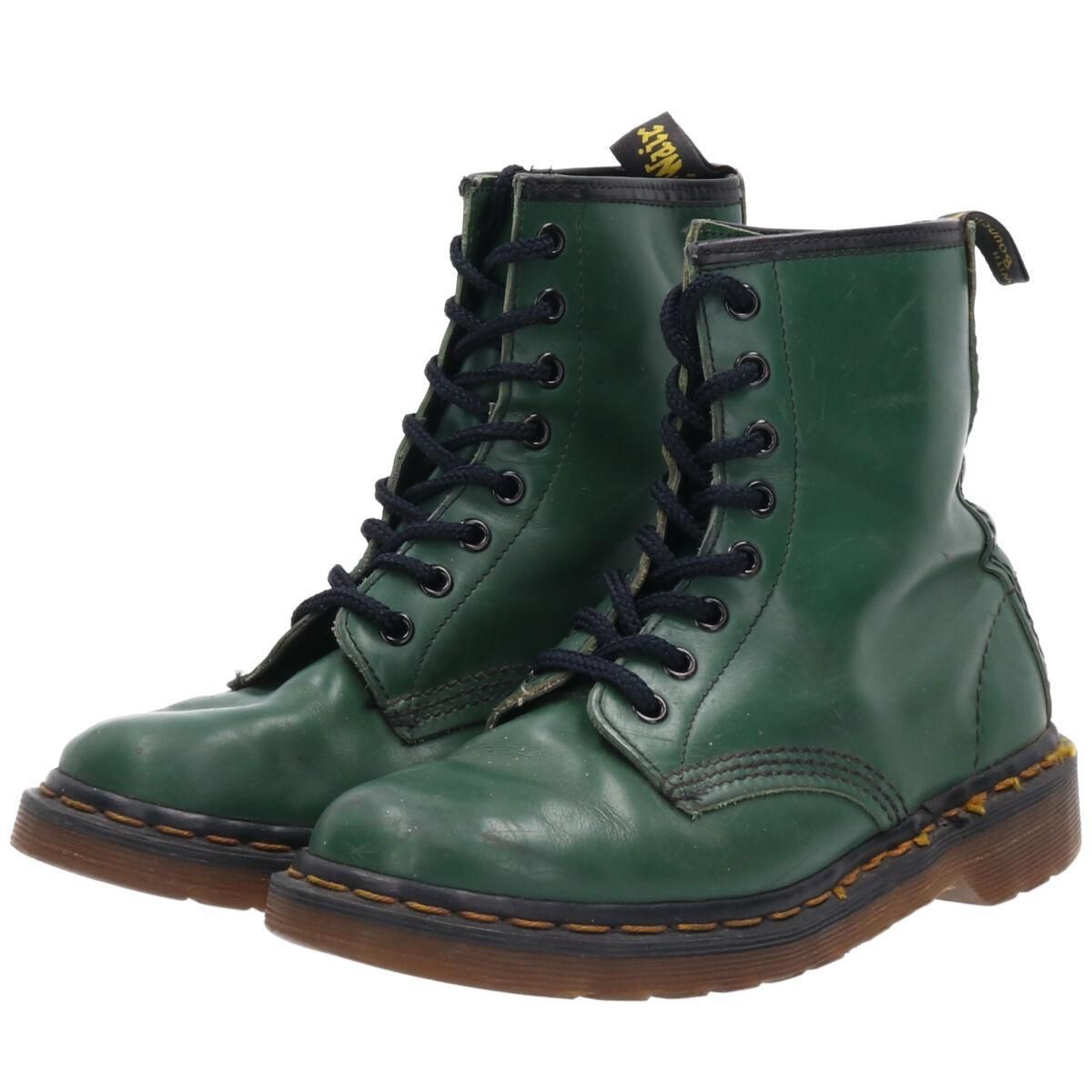 Dr Martens 8ホールグリーン 23.5cm 24hセール-