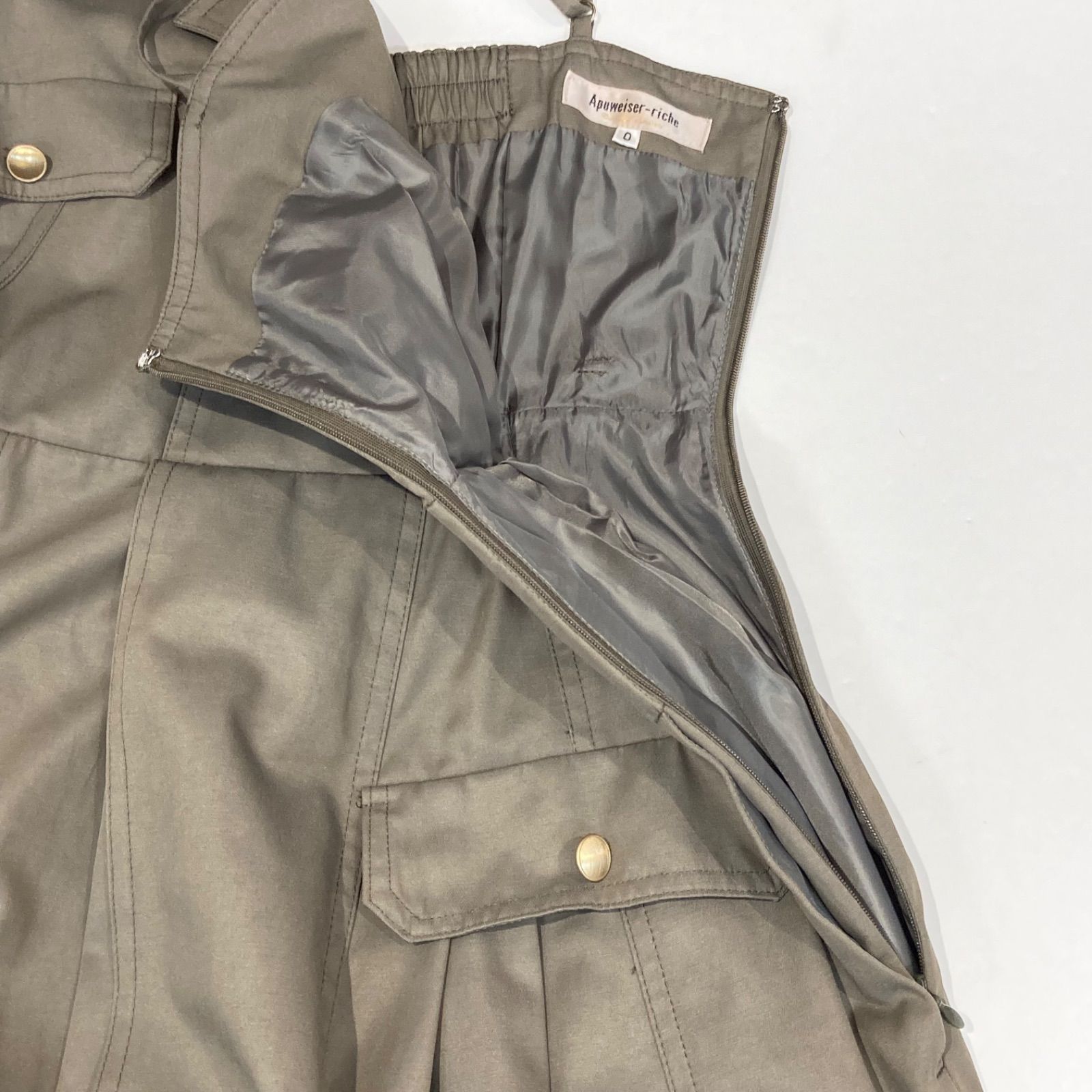 美品 Apuweiser-riche アプワイザー リッシェ ミリタリー ジャンバー