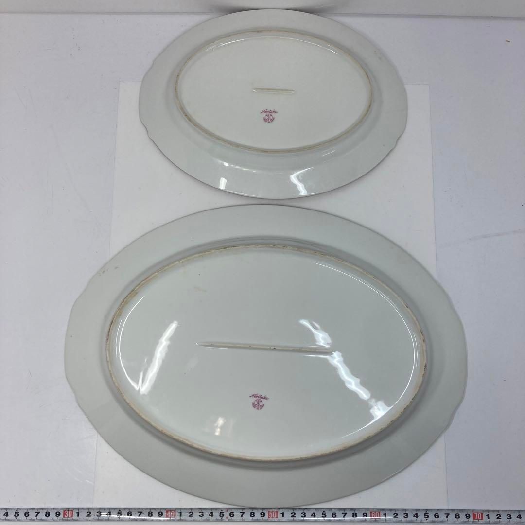 赤色特大プレート チュリーン5点セット