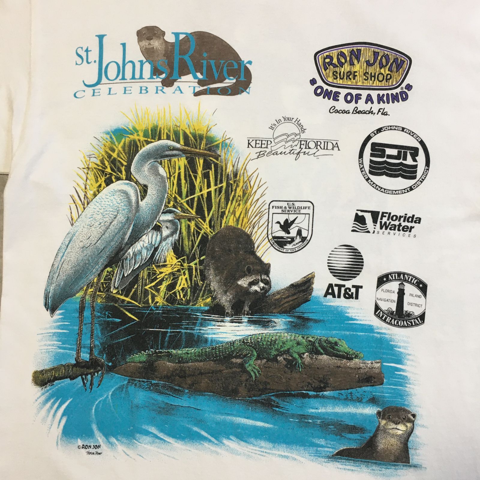 RON JON ロンジョン 90's 半袖 Tシャツ サーフ フィッシュ 魚 90's RON