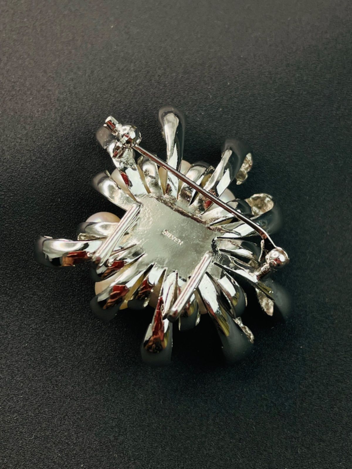 美品 アコヤ本真珠パール 10粒（6.3～7.2mm）ブローチ兼帯留め