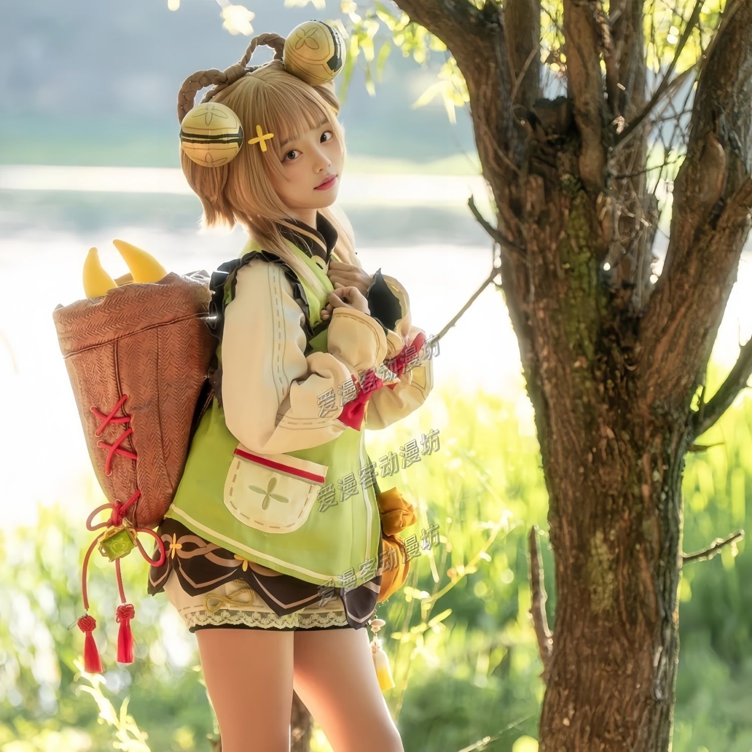 新品未使用 原神 ヨォーヨ 仙蕊玲瓏 コスプレ衣装 豪華フルセット 高 