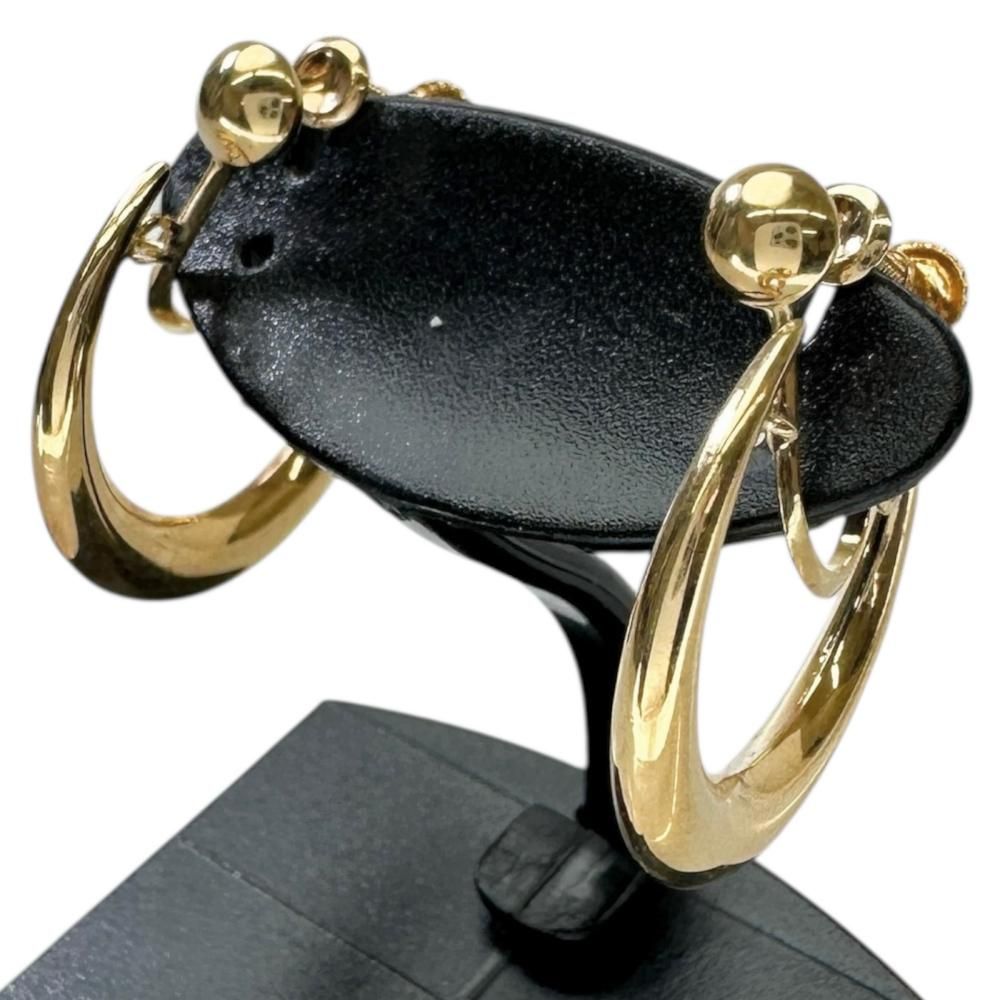 フープ型 イヤリング K18ゴールド 18金 2.3g レディース 真子質店 BL ex