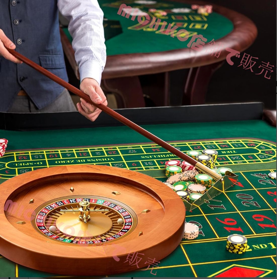 ルーレットゲームセット カジノ 40cm 大人気‼️ ルーレットゲームセット カジノ 40cm 12インチのルーレットホイールゲームセット、ロシアン木製 ルーレットゲーム、ゲームナイトパーティーに最適 ルーレット-12インチルーレットホイール、 カジノゲーム用の木製ルーレット ...
