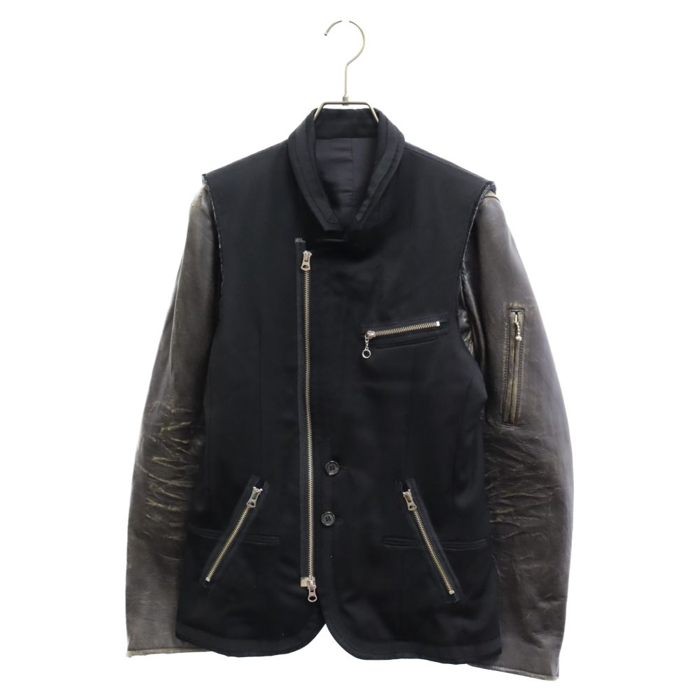 アンダーカバー sacai サカイ 袖レザー 吸込み ライダース サイズ3