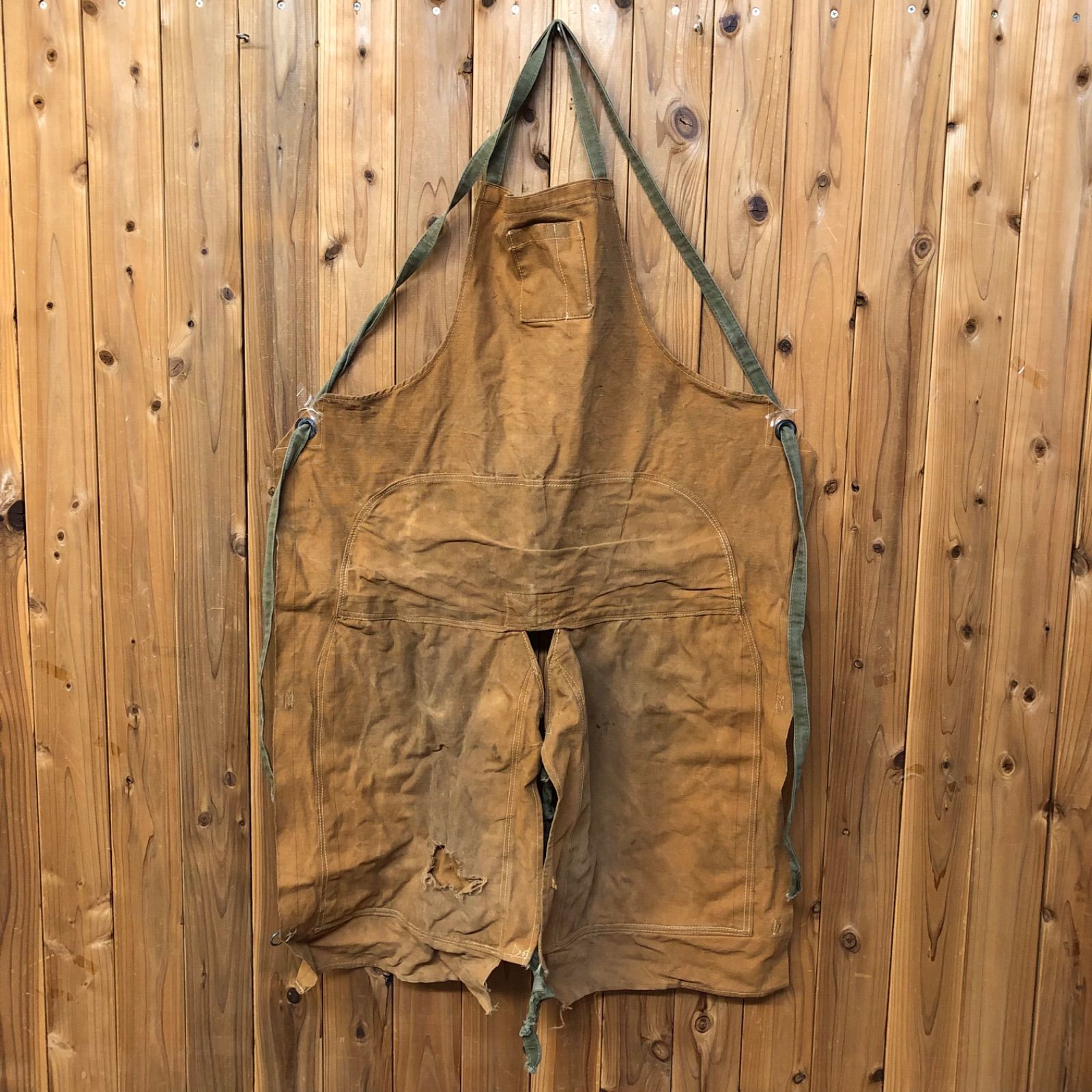 30〜50 s ヴィンテージ品 エプロン ワークエプロン キャンバス アウトドア 作業着 ミリタリー