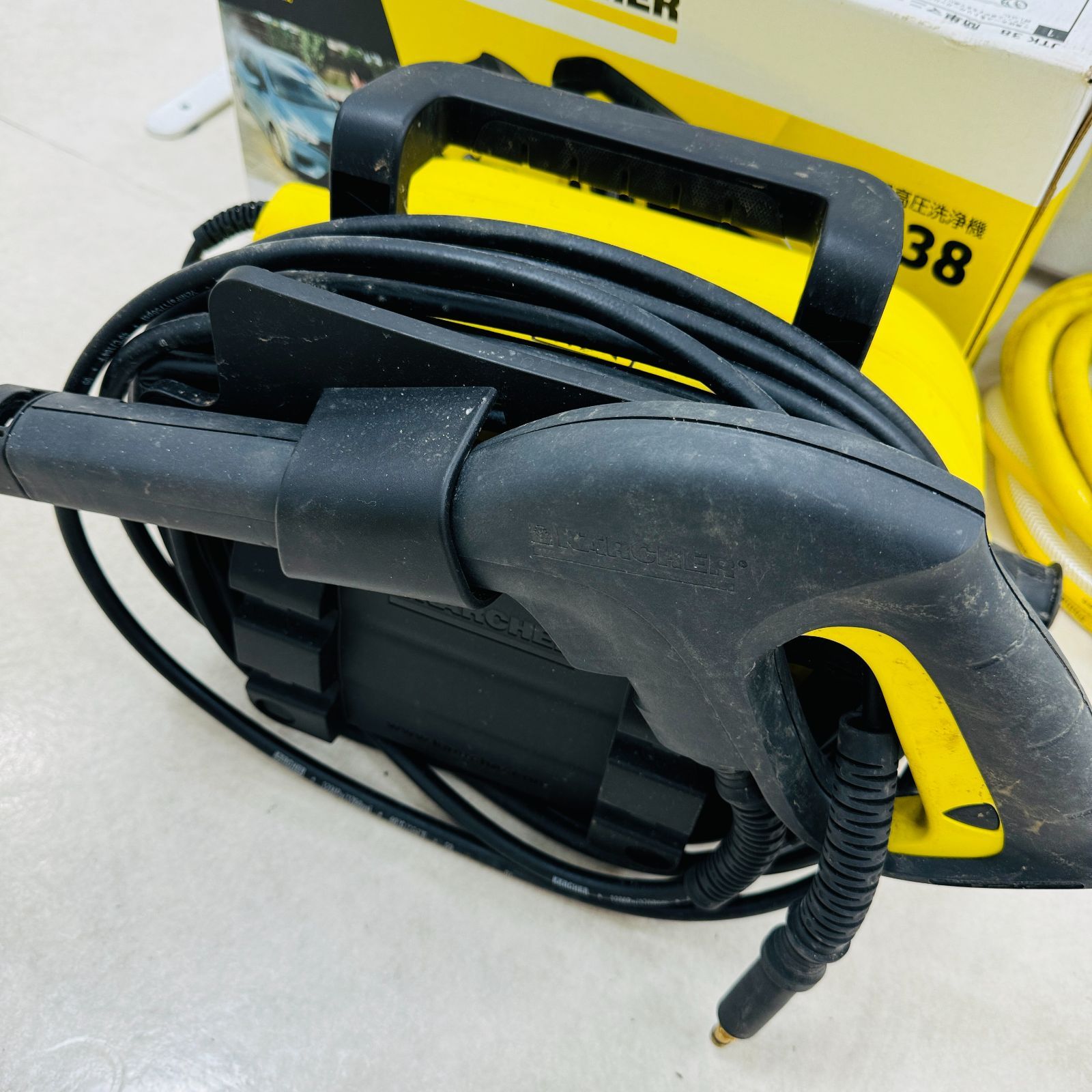 A【中古】KARCHER ケルヒャー JTK38 家庭用高圧洗浄機 箱 付属品付き - メルカリ