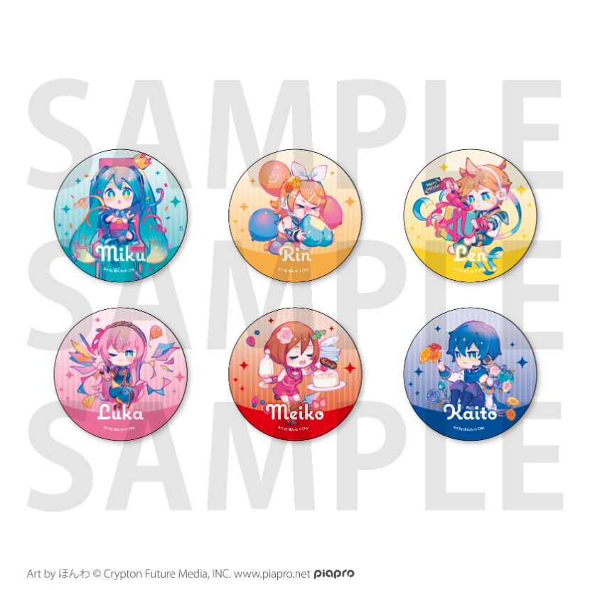 ピアプロ 巡音ルカ surprise party 16th 缶バッジ