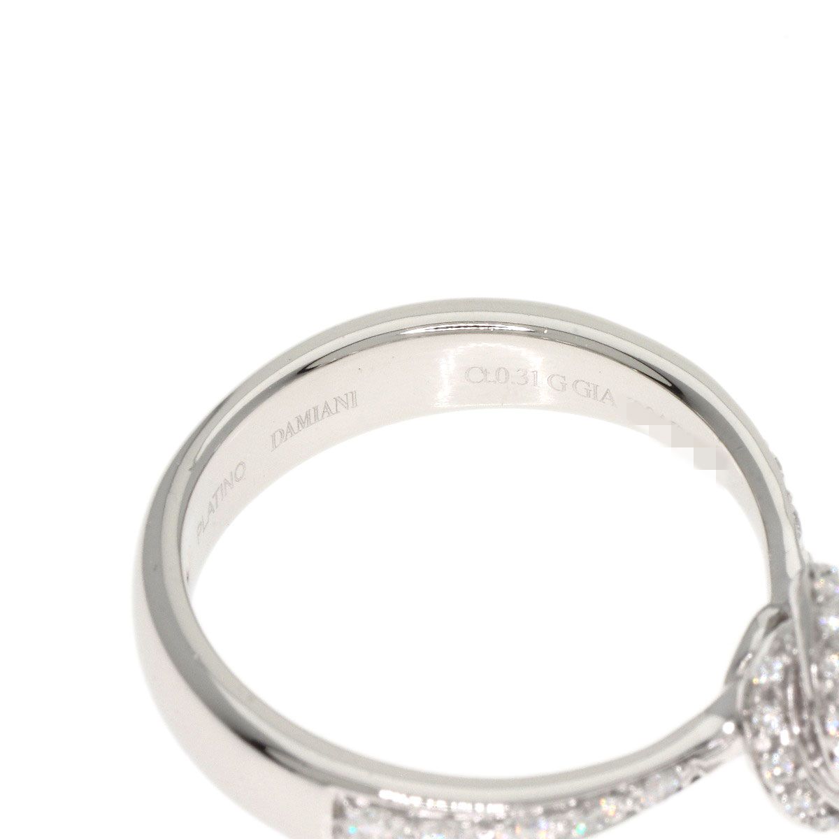 y*0様 Damiani Pt950 ダイヤモンドリング Damiani ダミアーニ ポッチョーロ ダイヤモンド G-VVS2-EX