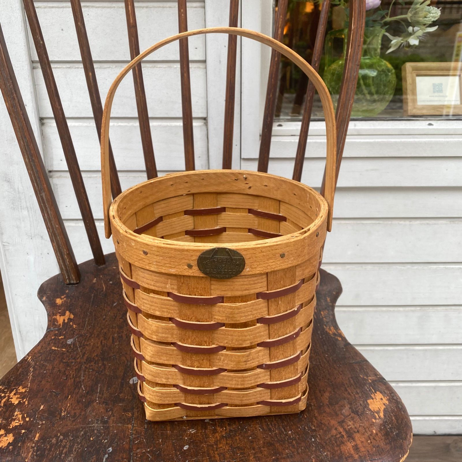 Peterboro バスケット　ヴィンテージ　アメリカ　ピーターボロ　籠 Peterboro バスケット ヴィンテージ アメリカ ピーターボロ 籠
