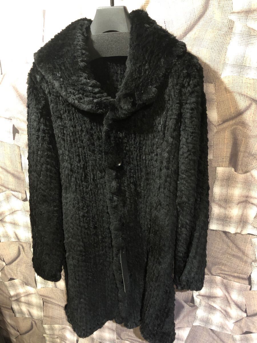 福岡 定価25万 ISAMU KATAYAMA BACKLASH イサムカタヤマバックラッシュ ラビットファージャケット サイズS ブラック FK