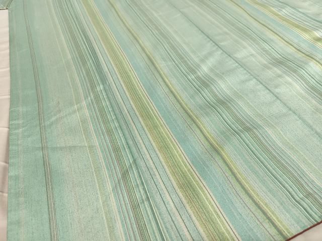 平和屋着物○本場縞大島紬 金糸 正絹 逸品 未使用 AAAY6596zg