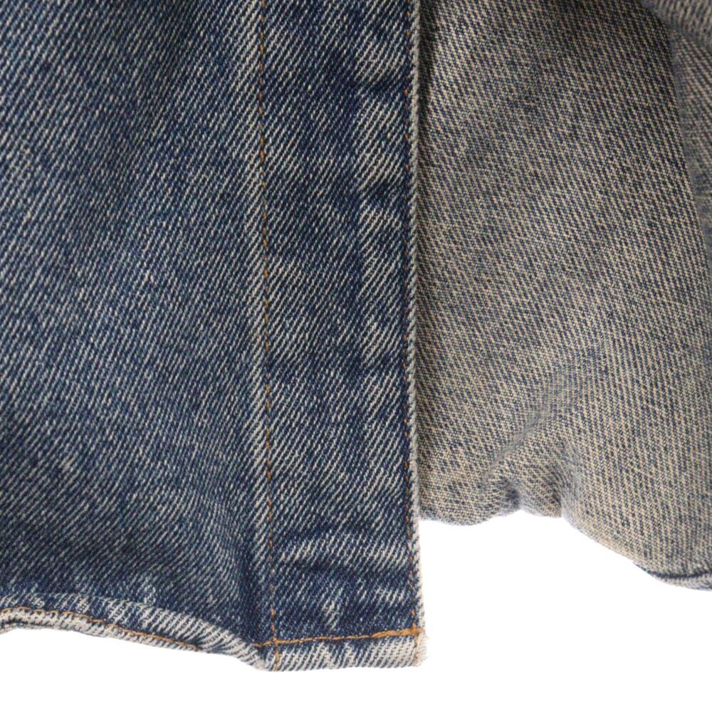 BALENCIAGA (バレンシアガ) ヴィンテージ 加工 比翼 デニム シャツ