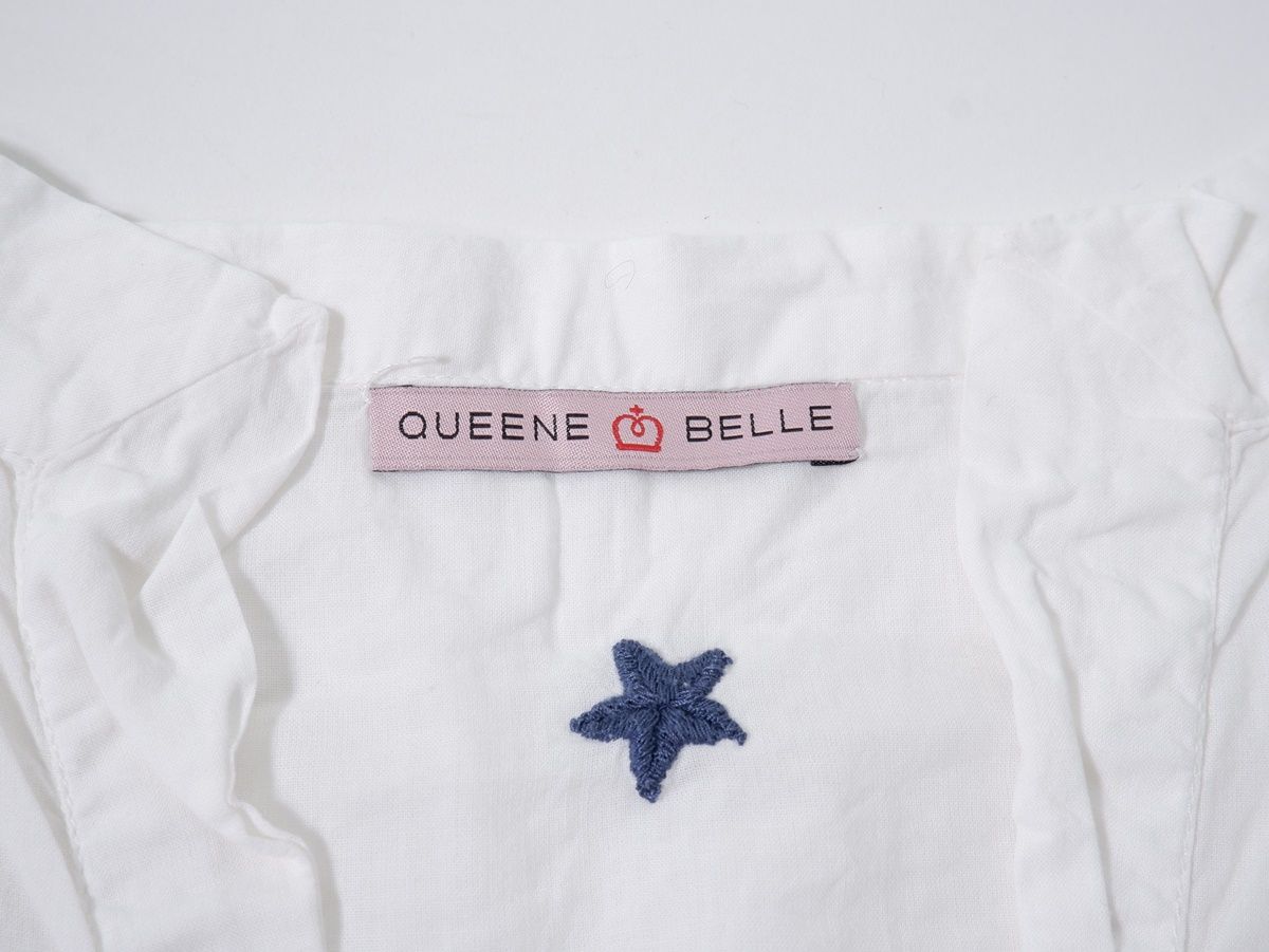 QUEENE&BELLE/クイーンアンドベル(QUEENE AND BELLE) L'Appartementアパルトモン購入 星刺繍ブラウス スキッパーシャツ【M】【LSHA52977】 QUEENE&BELLE/クイーンアンドベル(QUEENE AND BELLE) L'Appartement