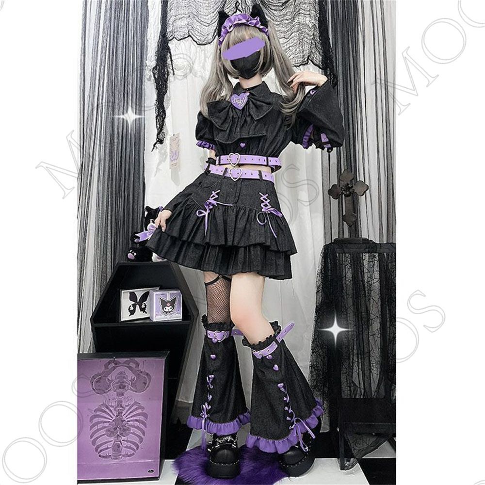 オリジナルデザイン 牛仔甘ロリ風セットアップ