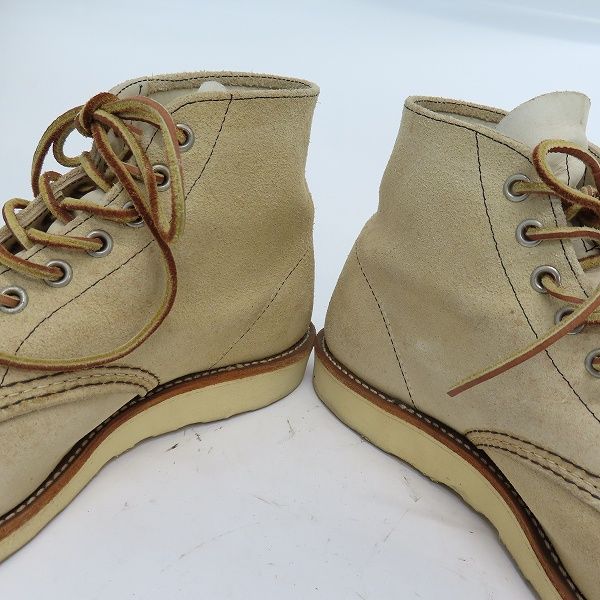 レッドウィング REDWING 8167 スエード ワークブーツ プレーントゥ 9E
