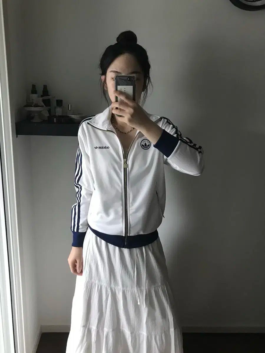 adidas アディダス ファイヤーバード バッジ トラック トップス ジャージ クラウド 白