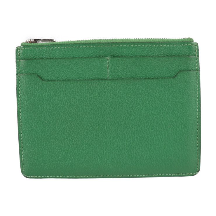 HERMES エルメス シティ ジップ コインケース エヴァーカラー グリーン カードケース ウォレット HERMES エルメス レザー シティ ジップ カード コイン ケース 小銭入れ