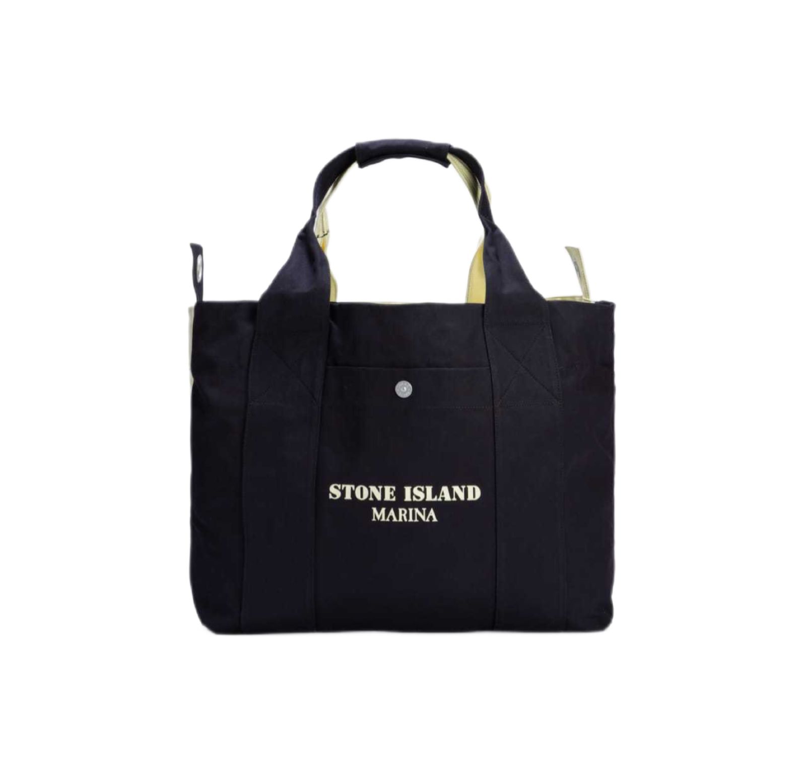 STONE ISLAND ストーンアイランド コットンキャンバストートバッグ 