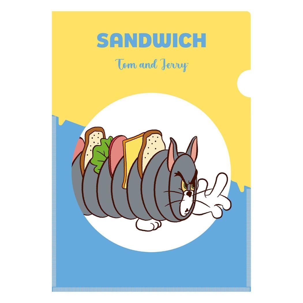 メール便】トムとジェリー A4クリアファイル ポケット付きクリア