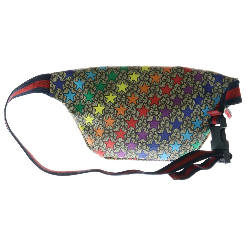 GUCCI グッチ GGロゴスター総柄 キッズ ウエストポーチ ベージュ 502095