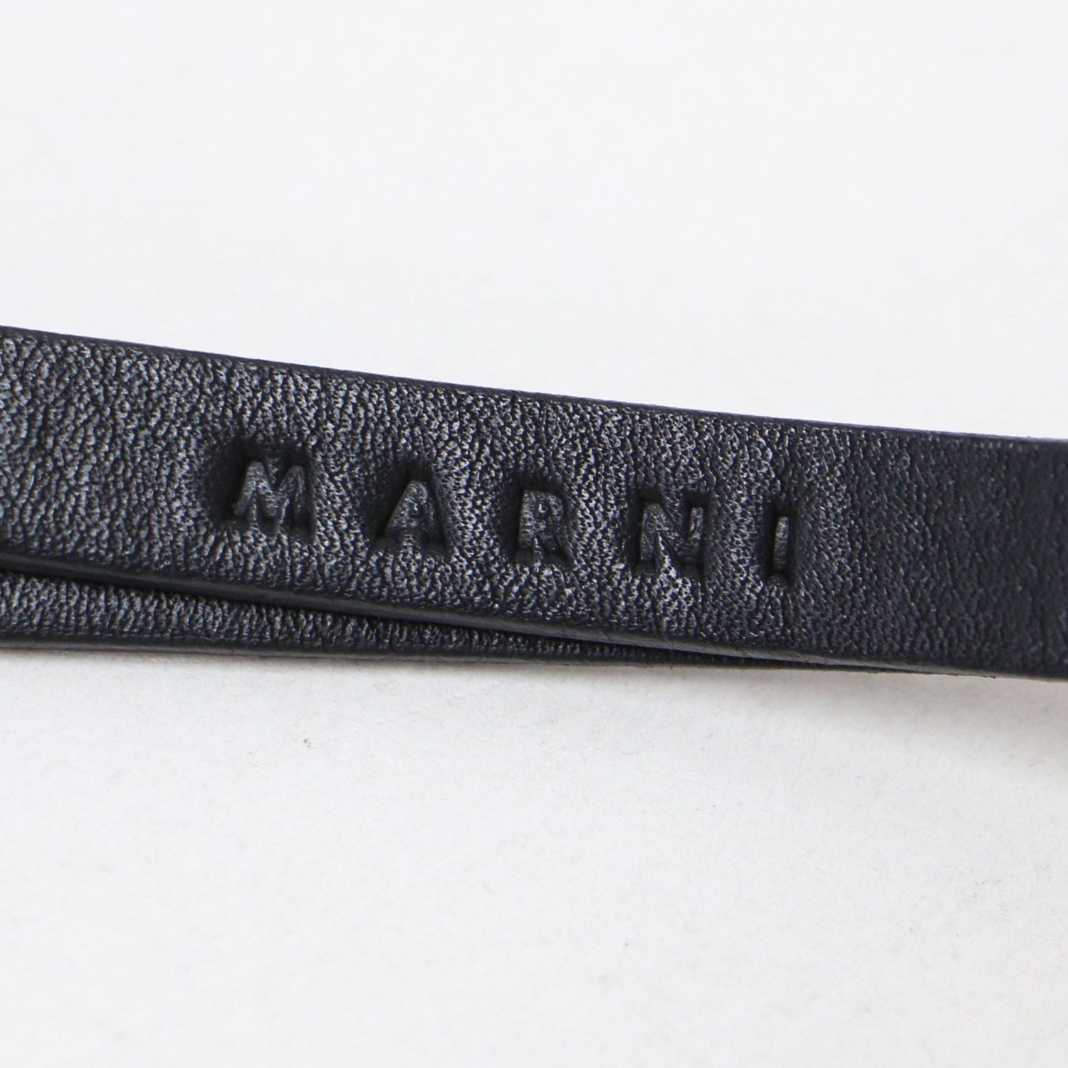 MARNI マルニ キャンバス ミニポーチ | ラウンドファスナー レザー  