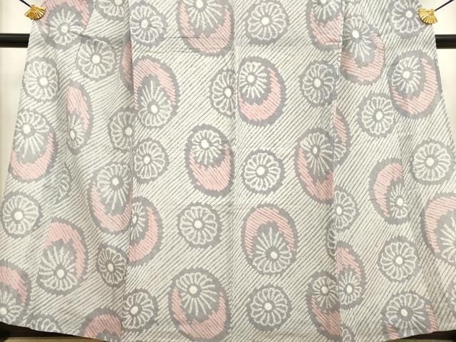 平和屋本店□極上 夏物 浴衣 有松鳴海絞り 舞花文 綿 逸品 未使用