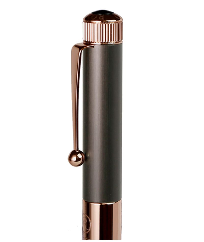 限定】No．3 ボールペン 細軸 ファインブラッシュ ガンメタル