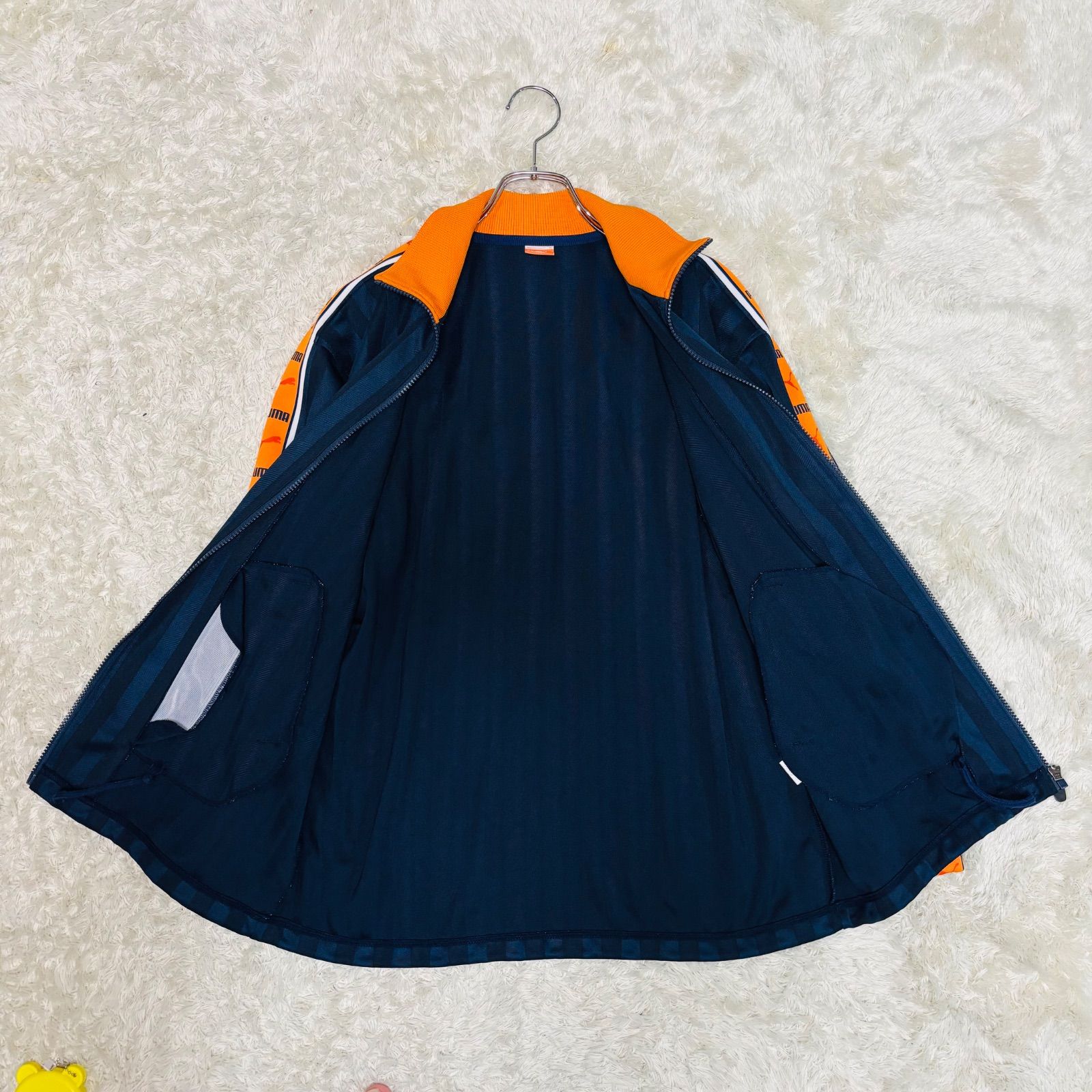 00s OLD PUMA Lサイズ レアカラー ベロアセットアップ上下 B系 90s 00s 廃盤 PUMA プーマ セットアップ ジャージ 上下セット
