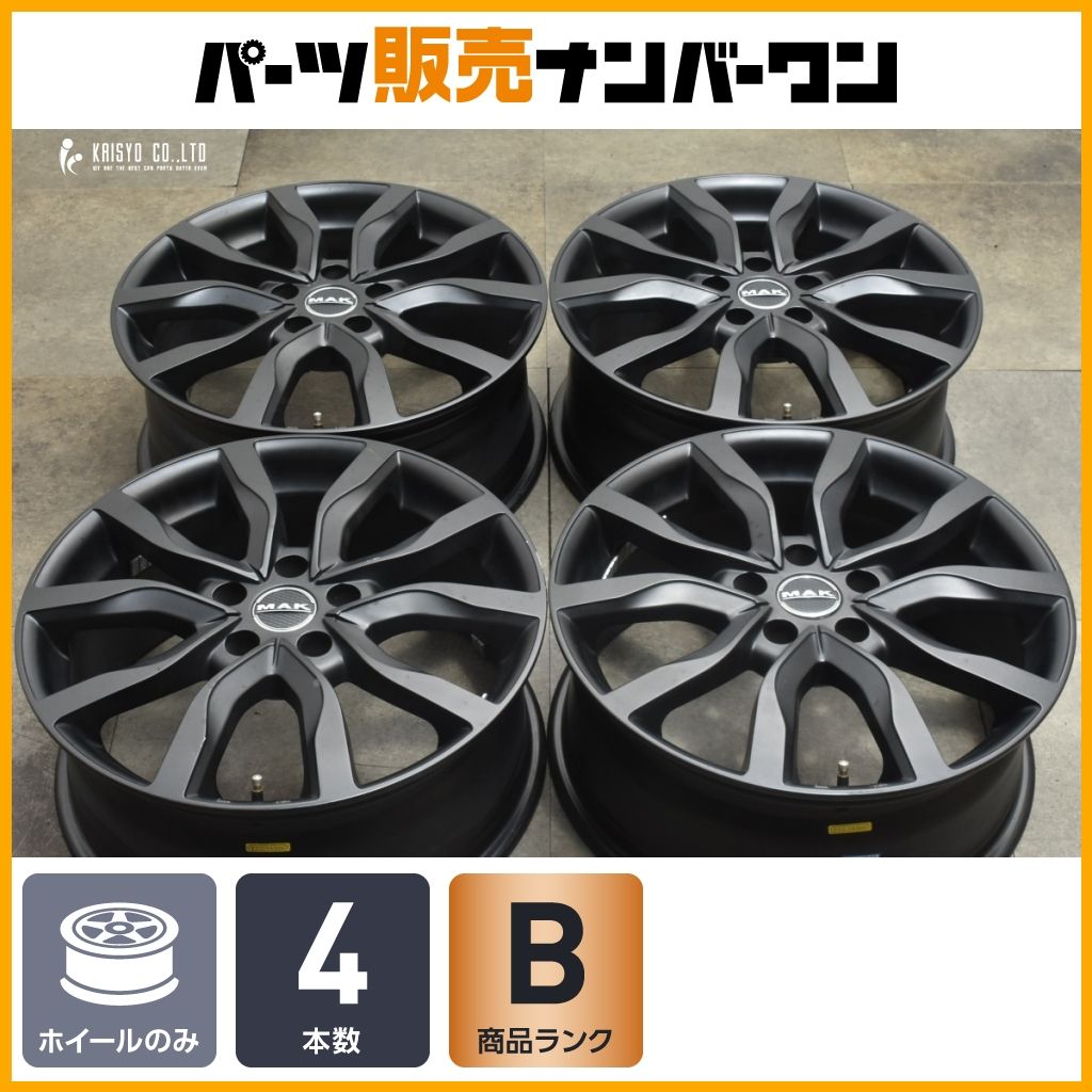 スタッドレス用等に MAK KOLN 18in 7.5J 48 PCD114.3 4本 アルファード ヴェルファイア プリウスα レヴォーグ CX-30 エクストレイル