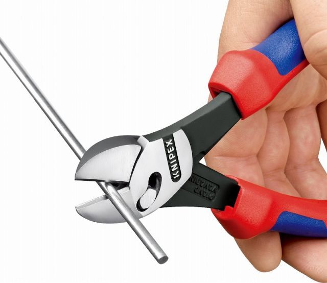  クニペックス KNIPEX 強力型斜ニッパー180 mmツインフォース7372-180 その他 ペンチ プライヤー