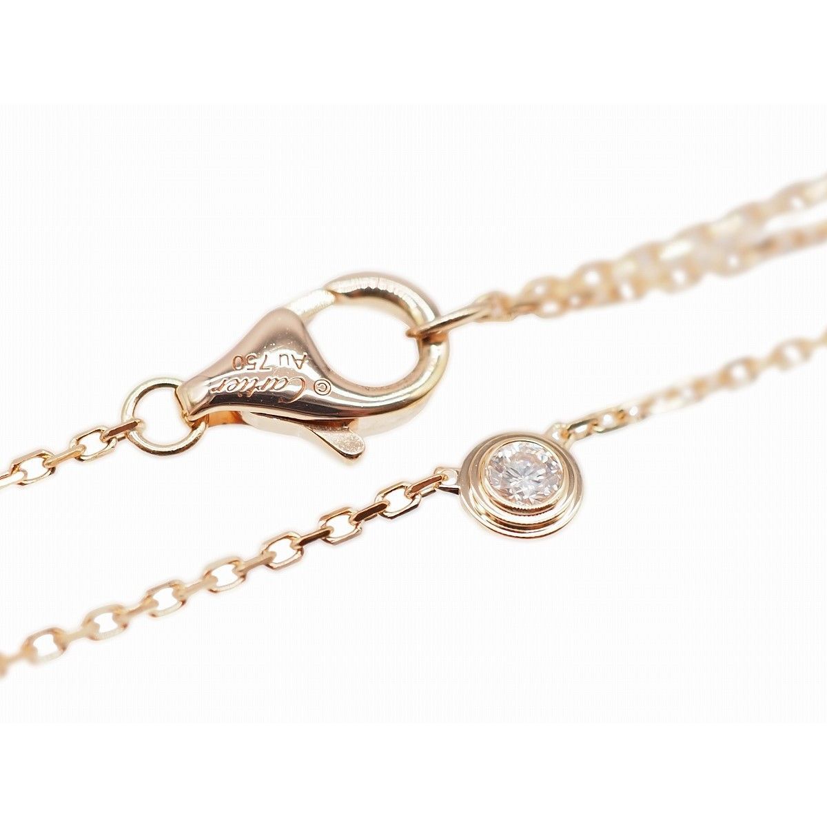 中古】【S 新品同様品】Cartier カルティエ ダムール ネックレス 
