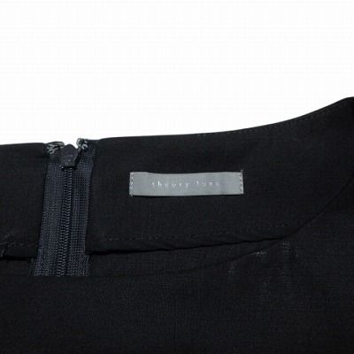 21SS セオリーリュクス バックロングドレープTブラウス ネイビー