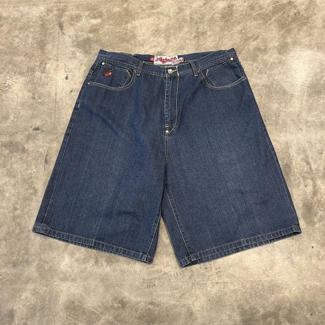 hip hop　デニム　ハーフパンツ HIPHOP / ヒップホップ】デニムハーフパンツ - メルカリ