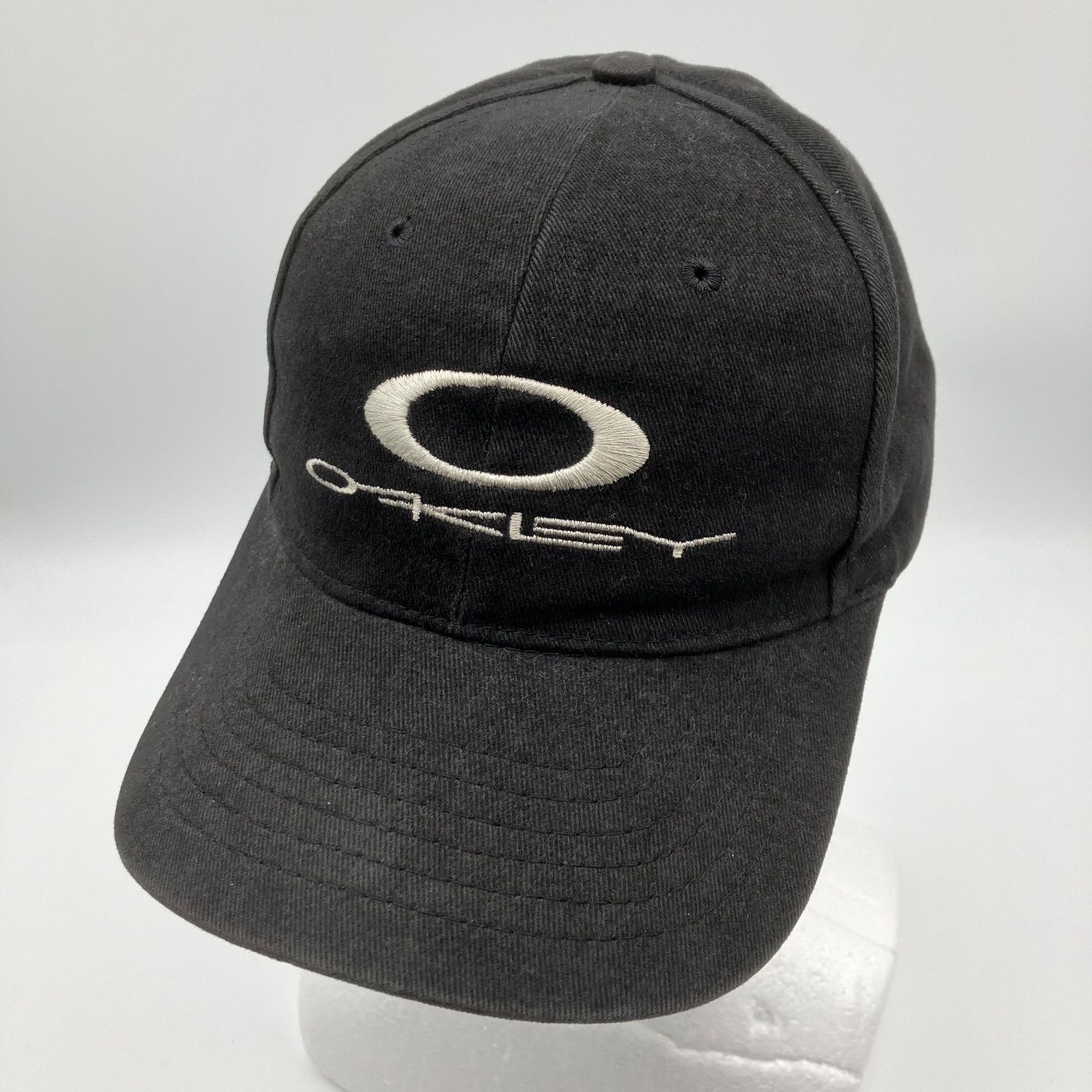 90s OAKLEY USA製 オークリー vintage ビンテージ キャップ CAP 帽子 Y2K ブラック 黒 メンズ SG66-17