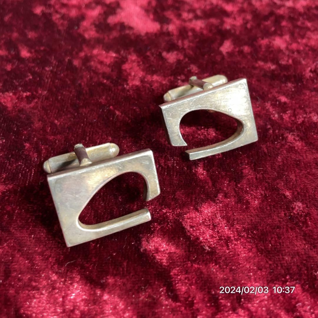 SV925 SILVER925 シルバーGUCCI グッチ Gロゴ カフス カフリンクス 