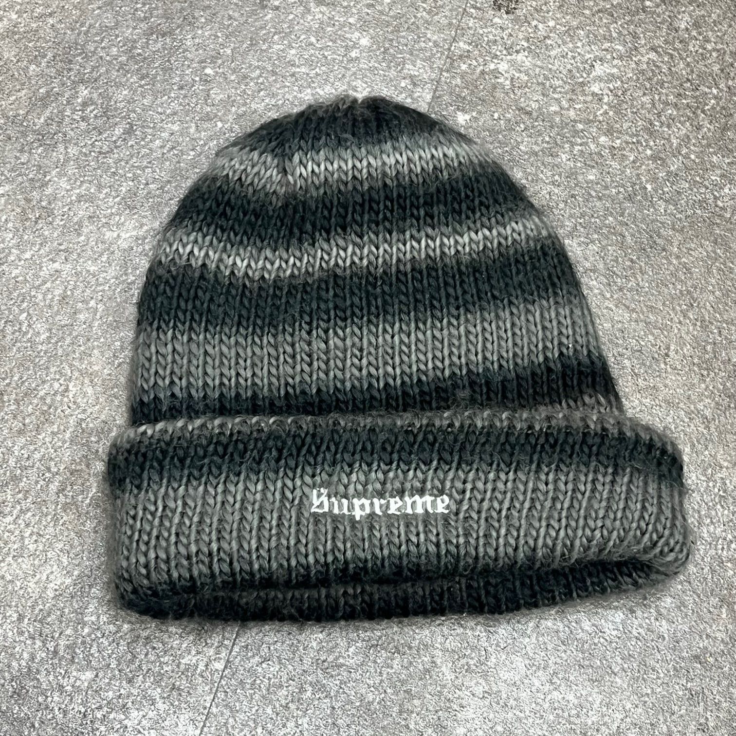 Supreme 22AW Ombre Stripe Beanie オンブル ストライプ 刺繡 ビーニー
