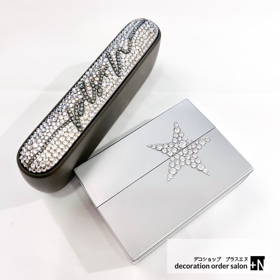 自分だけの目印にスワロフスキー付き 加熱式たばこ用ハードケース IQOS