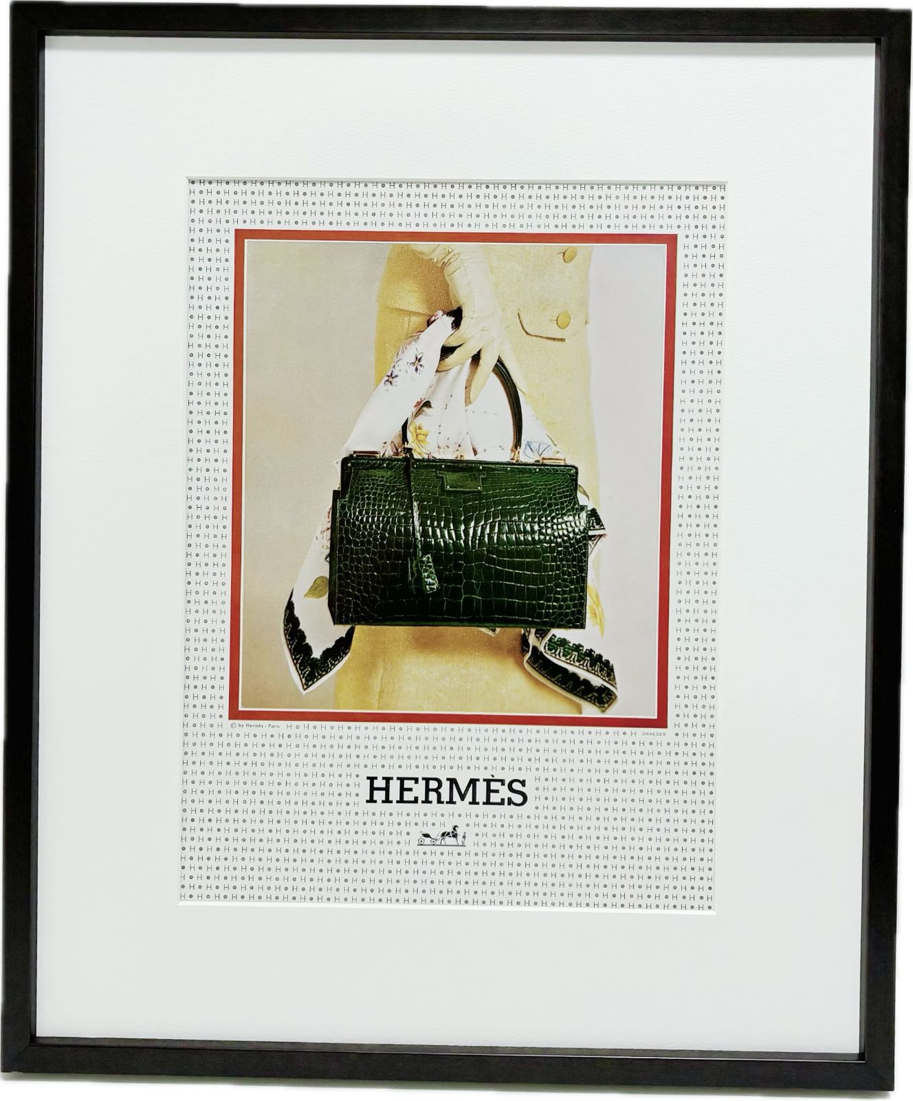1960s 広告＞HERMES エルメス ポスター ヴィンテージ アートポスター