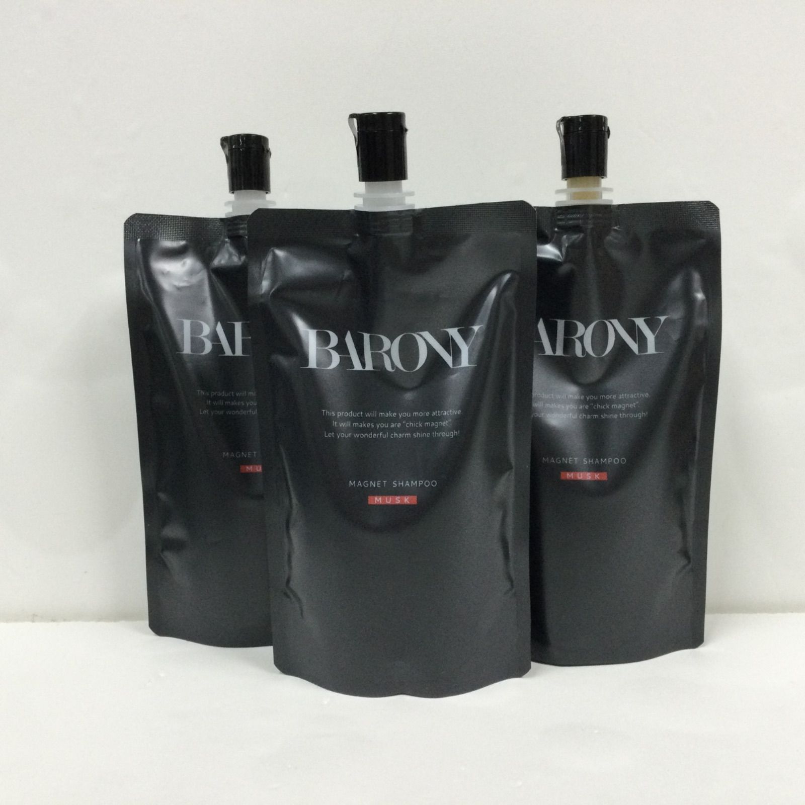 G597 K BARONY  バロニーマグネットシャンプー MUSK 200ml 3点セット