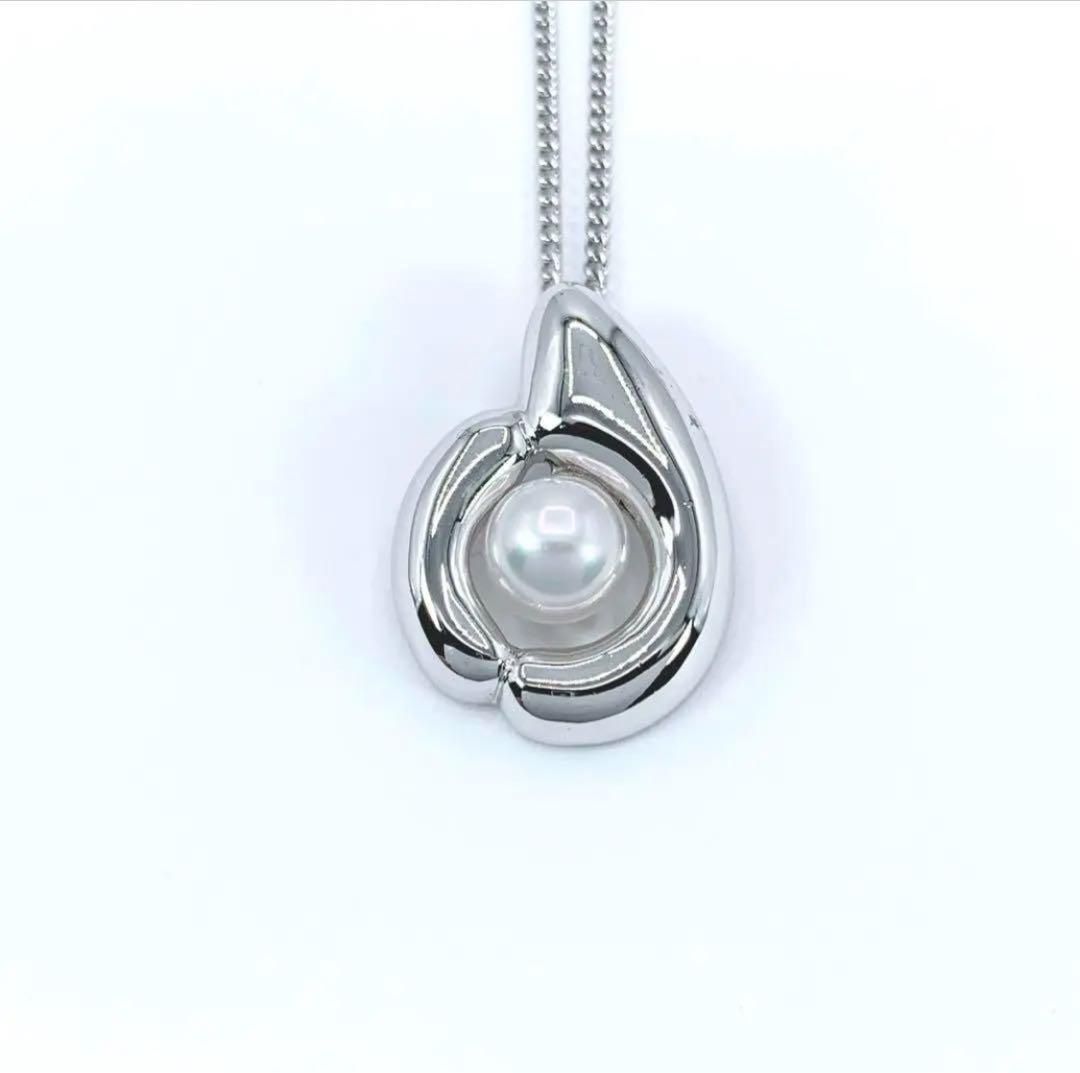 TASAKI タサキ 1粒 ネックレス パール 本真珠 6.2mm シルバー - メルカリ