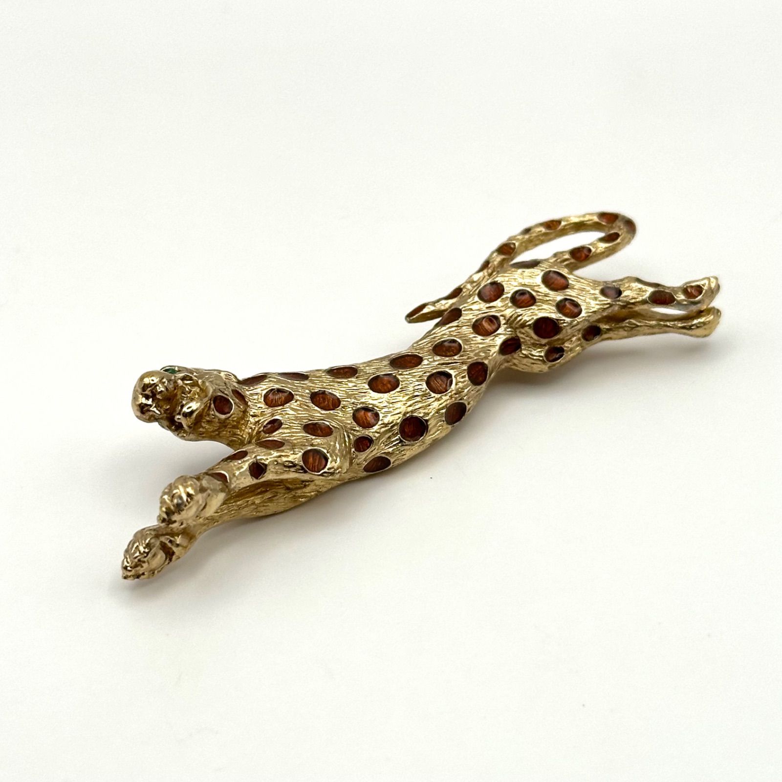 CINER サイナー ブローチ アニマル ヒョウ ピューマ ゴールド WWW_OLIVIERBERNSTEIN_COM