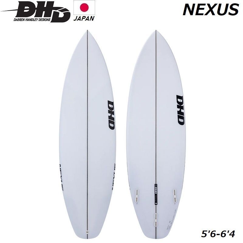 送料無料 特典付 2025 DHD SURFBOARDS サーフボード NEXUS 日本正規品 5 8 ディーエイチディー ダレン ハンドレー ネクサス 日本モデル ジャパン FCS2 DARREN HANDLEY DESIGN クリア