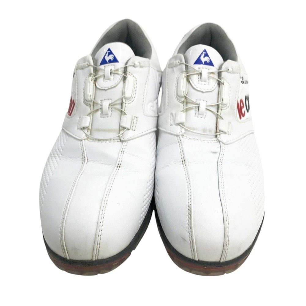 LE COQ GOLF ルコックゴルフ QQ0595 ダイヤル式 ゴルフシューズ  ホワイト系 26cm [240101443133] ゴルフウェア メンズ ストスト LE COQ GOLF ルコックゴルフ QQ0595 ダイヤル式 ゴルフシューズ