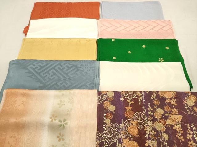 平和屋着物 和装小物 帯揚げ10枚セット 正絹 DAAX2080xg