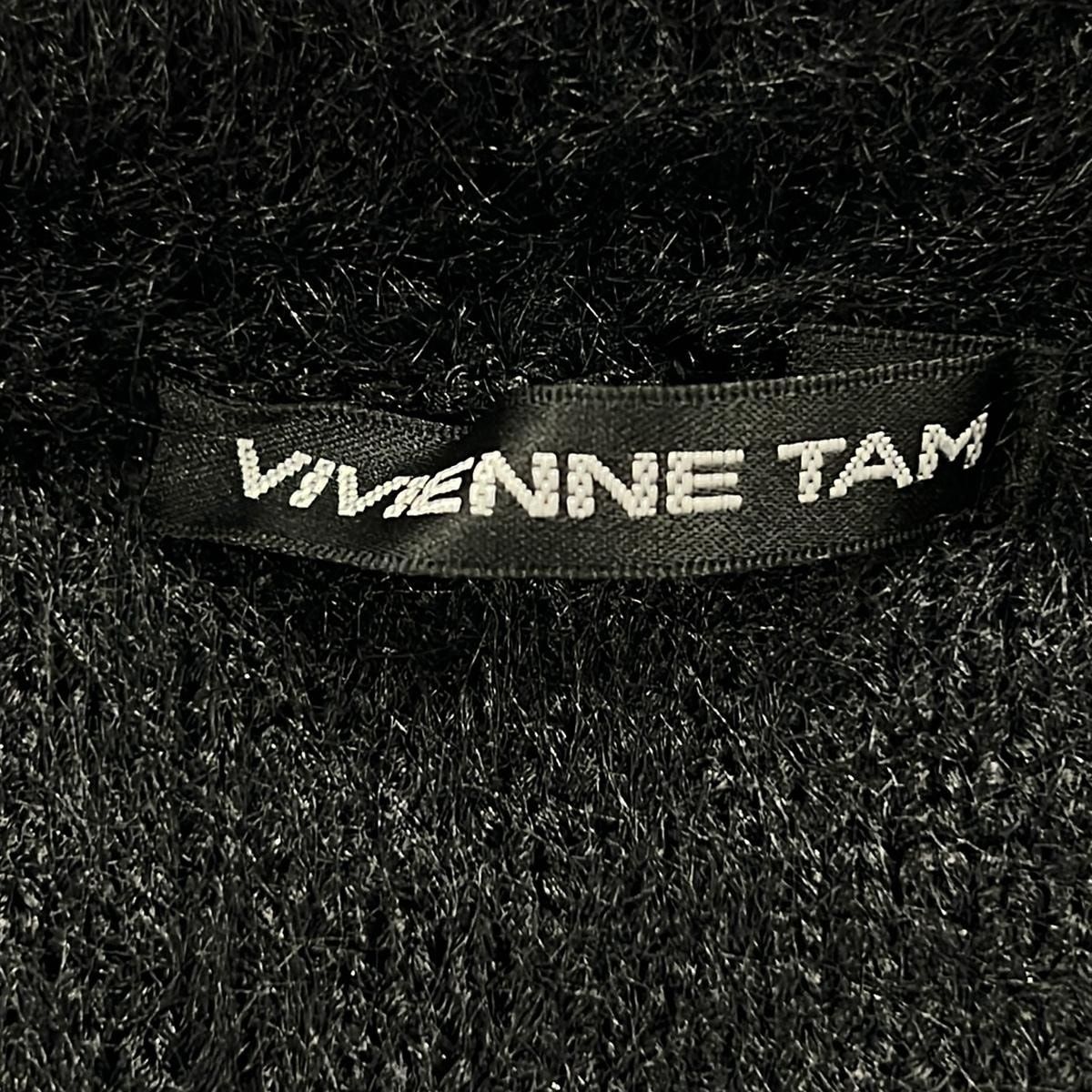 【レア】VIVIENNE TAM ブラック✨ゴールドスパンコール　ホルダーネック レア】VIVIENNE TAM ブラック✨ゴールドスパンコール ホルダーネック